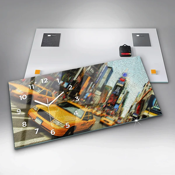 Horizontale Uhr New York City Taxis