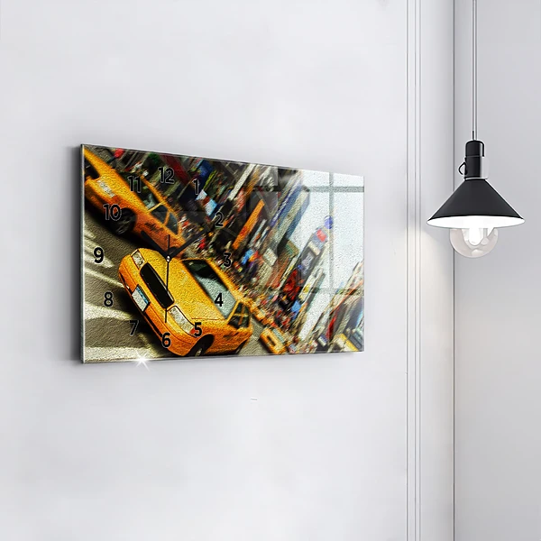 Horizontale Uhr New York City Taxis