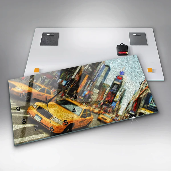 Horizontale Uhr New York City Taxis