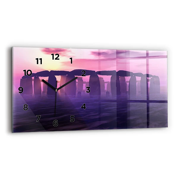 Horizontale Uhr Sonnenuntergang bei Stonehenge