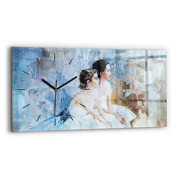 Horizontale Uhr mit motiv Junge Ballerinas