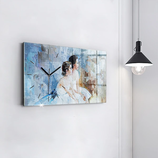 Horizontale Uhr mit motiv Junge Ballerinas