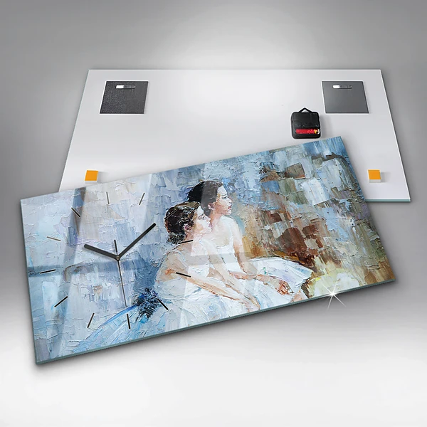Horizontale Uhr mit motiv Junge Ballerinas