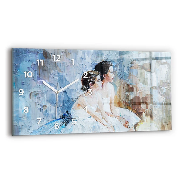 Horizontale Uhr mit motiv Junge Ballerinas