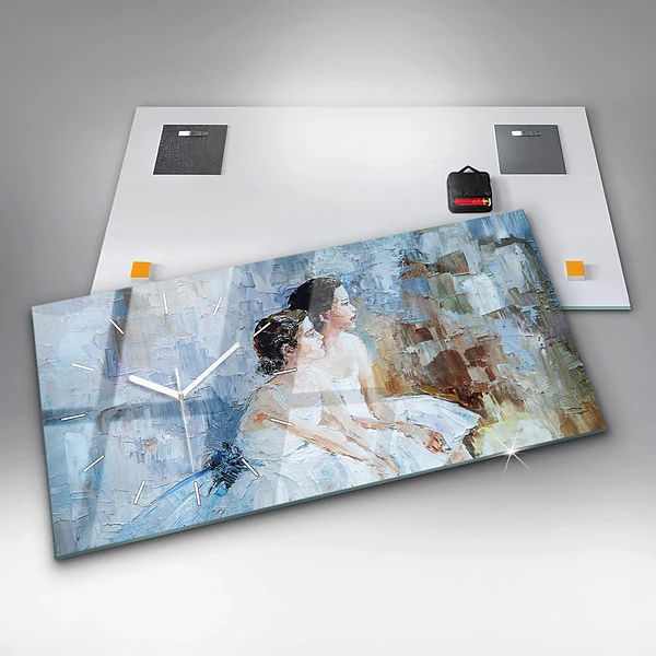Horizontale Uhr mit motiv Junge Ballerinas