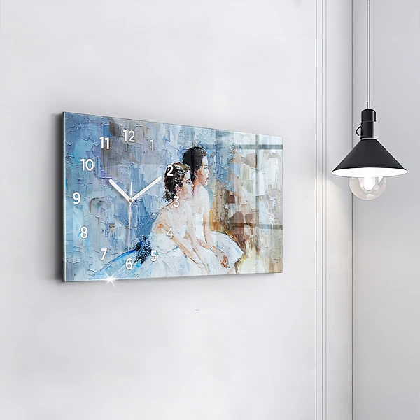 Horizontale Uhr mit motiv Junge Ballerinas