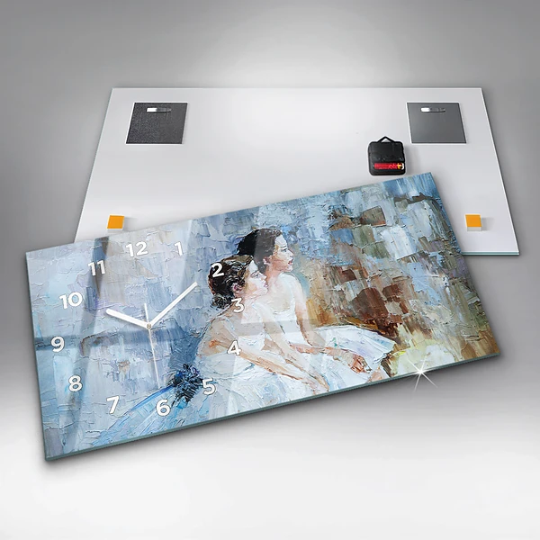 Horizontale Uhr mit motiv Junge Ballerinas