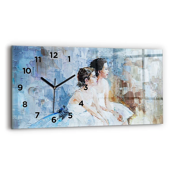 Horizontale Uhr mit motiv Junge Ballerinas