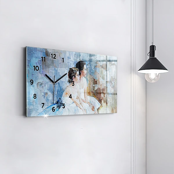 Horizontale Uhr mit motiv Junge Ballerinas