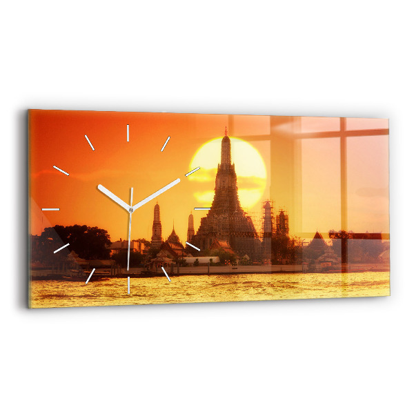 Horizontale Uhr mit motiv Wat arun Bangkok Thailand