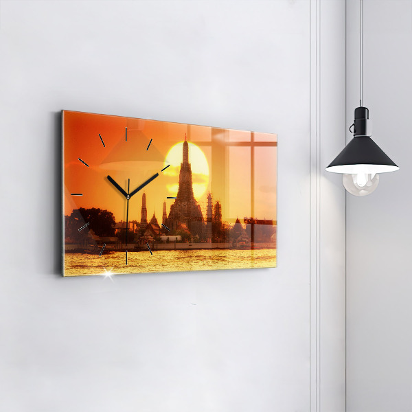 Horizontale Uhr mit motiv Wat arun Bangkok Thailand