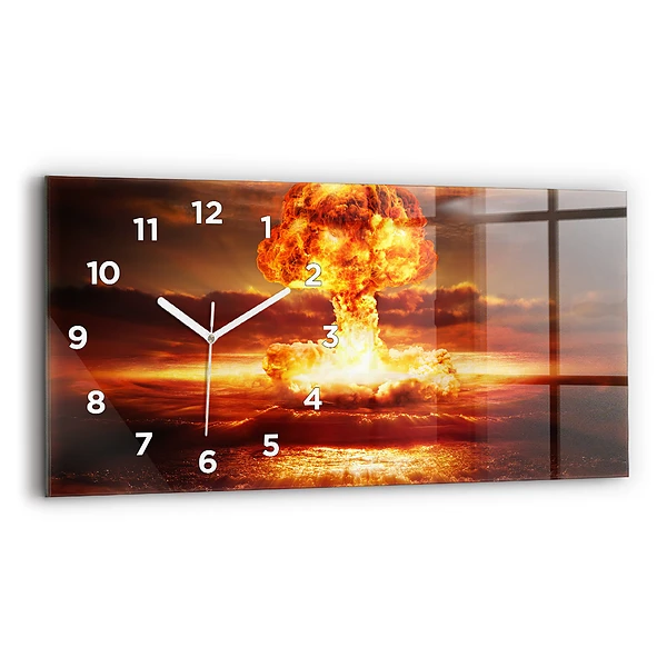 Horizontale Uhr Atombombenexplosion