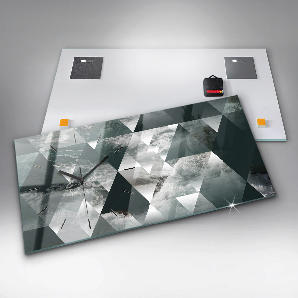 Horizontale Uhr Meereswellen abstrakt