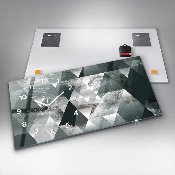 Horizontale Uhr Meereswellen abstrakt