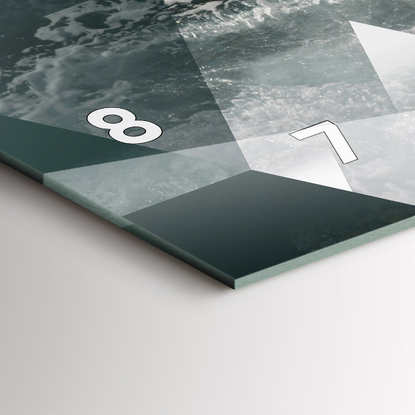 Horizontale Uhr Meereswellen abstrakt