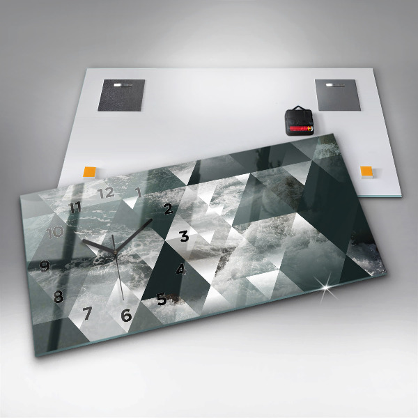 Horizontale Uhr Meereswellen abstrakt