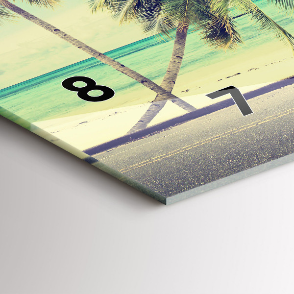 Horizontale Uhr mit motiv Auto mit Surfbrett