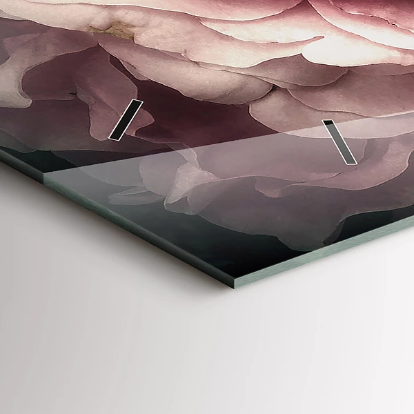 Horizontale Uhr Blumenstrauß aus rosa Rosen