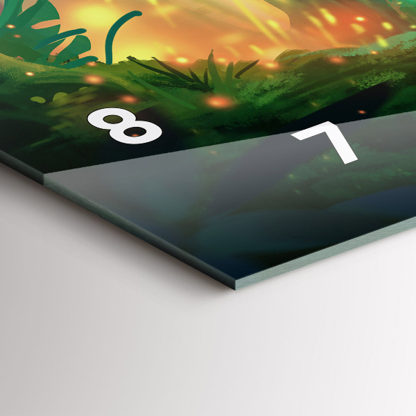 Horizontale Uhr mit motiv Kinder in einem Märchenwald