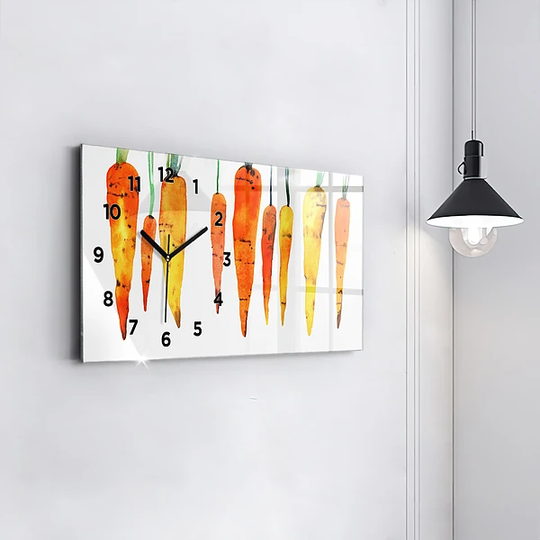 Horizontale Uhr Illustration von Karotten