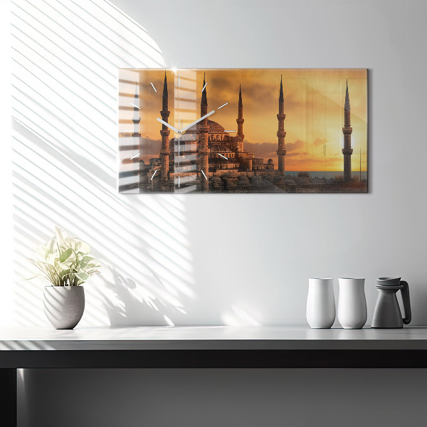 Horizontale Uhr mit motiv Istanbuler Moschee