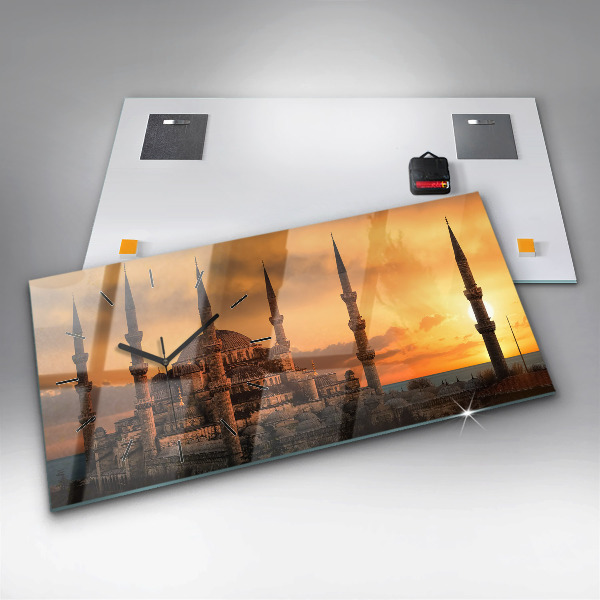 Horizontale Uhr mit motiv Istanbuler Moschee
