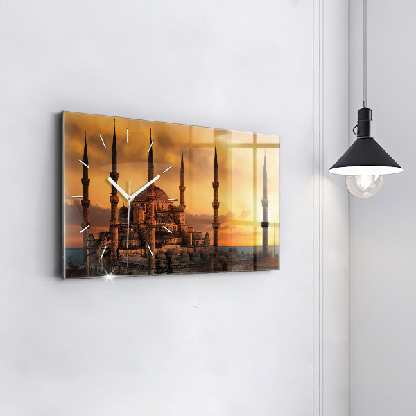 Horizontale Uhr mit motiv Istanbuler Moschee