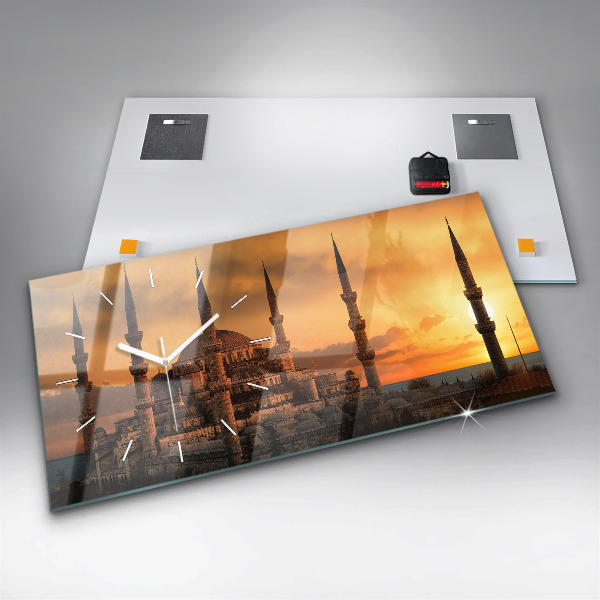 Horizontale Uhr mit motiv Istanbuler Moschee