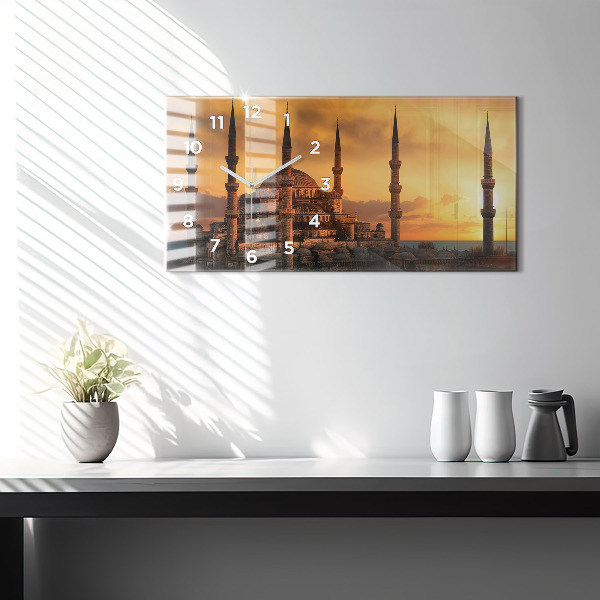 Horizontale Uhr mit motiv Istanbuler Moschee