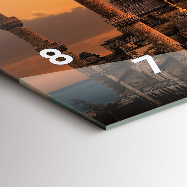 Horizontale Uhr mit motiv Istanbuler Moschee