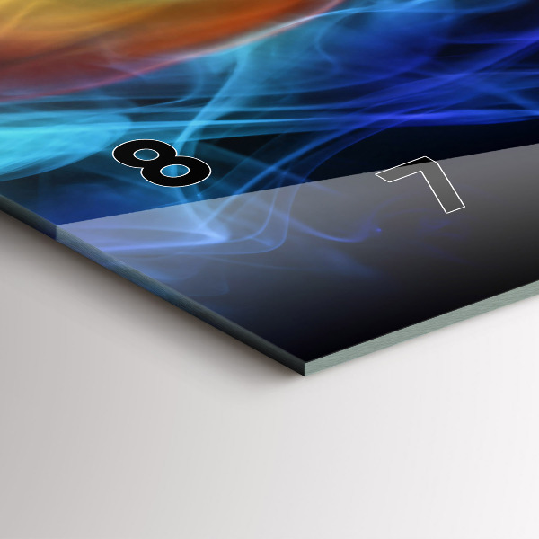 Horizontale Uhr mit motiv Abstrakte farbige Linien