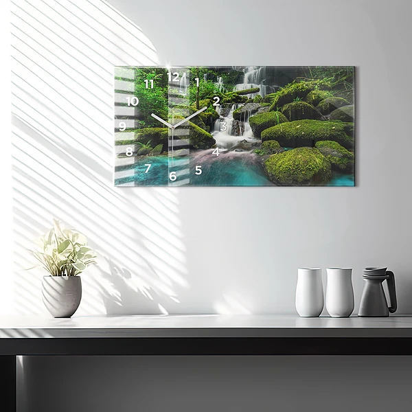 Horizontale Uhr mit motiv Wasserfall Thailand