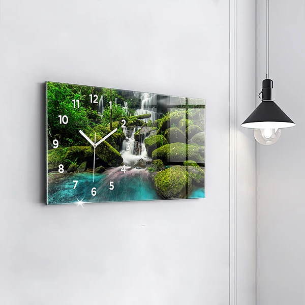 Horizontale Uhr mit motiv Wasserfall Thailand