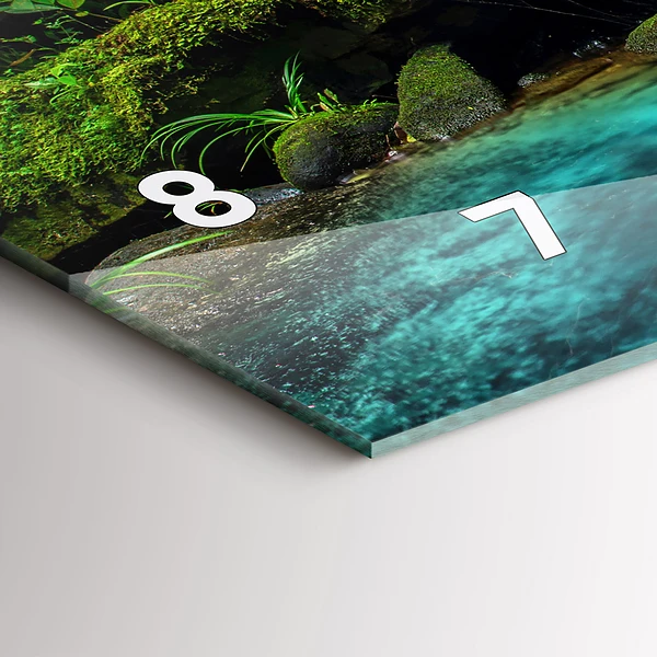 Horizontale Uhr mit motiv Wasserfall Thailand
