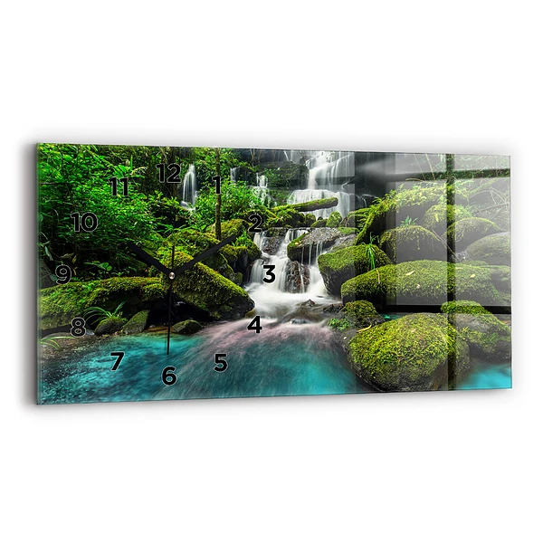 Horizontale Uhr mit motiv Wasserfall Thailand