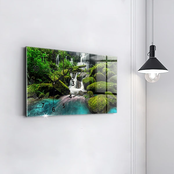 Horizontale Uhr mit motiv Wasserfall Thailand