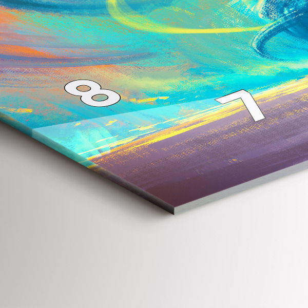 Horizontale Uhr Kind und Luftballons