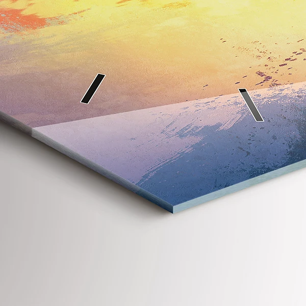 Horizontale Uhr mit motiv Herbstlandschaft