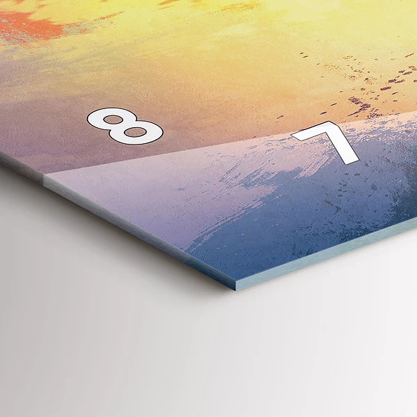 Horizontale Uhr mit motiv Herbstlandschaft