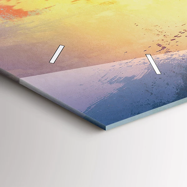 Horizontale Uhr mit motiv Herbstlandschaft