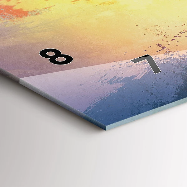 Horizontale Uhr mit motiv Herbstlandschaft