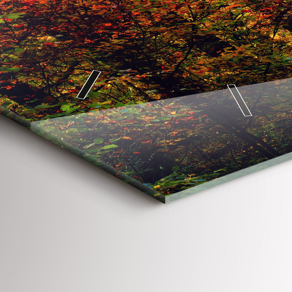 Horizontale Uhr Herbstliche Waldlandschaft