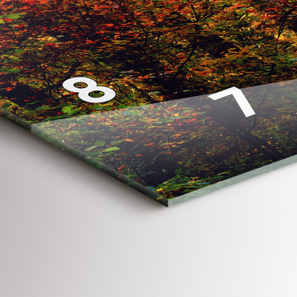 Horizontale Uhr Herbstliche Waldlandschaft