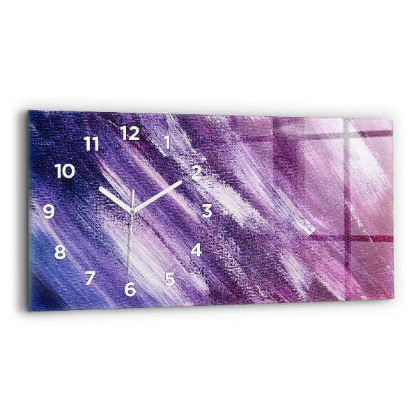 Horizontale Uhr mit motiv Acrylfarbe Textur