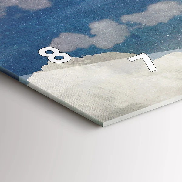 Horizontale Uhr mit motiv Mädchen auf dem Mond