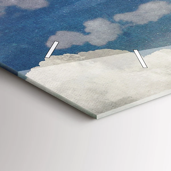 Horizontale Uhr mit motiv Mädchen auf dem Mond