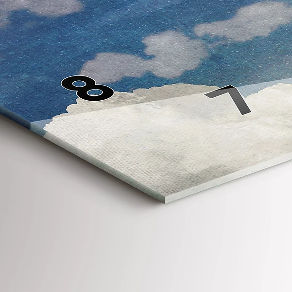 Horizontale Uhr mit motiv Mädchen auf dem Mond