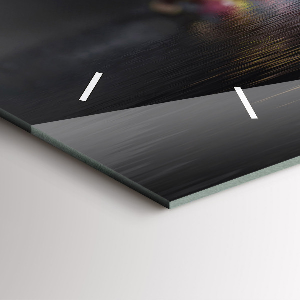 Horizontale Uhr Orchideenblüte auf dem Wasser