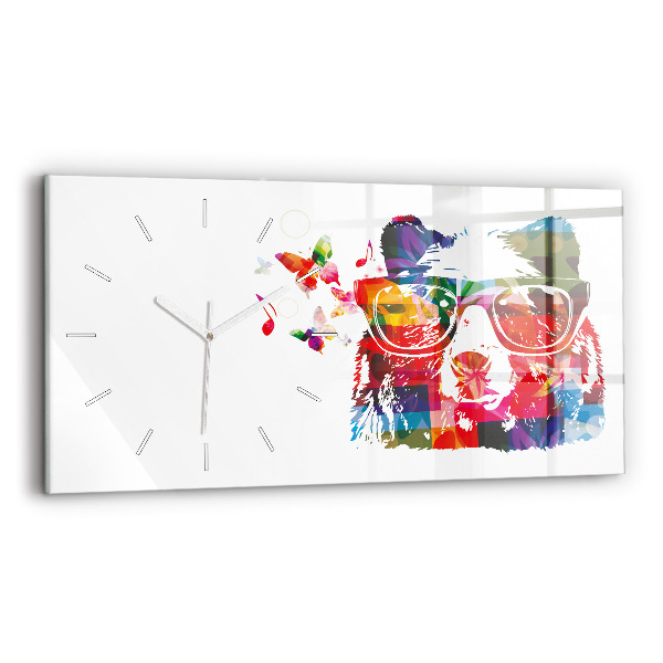 Horizontale Uhr mit motiv Bärenkopf