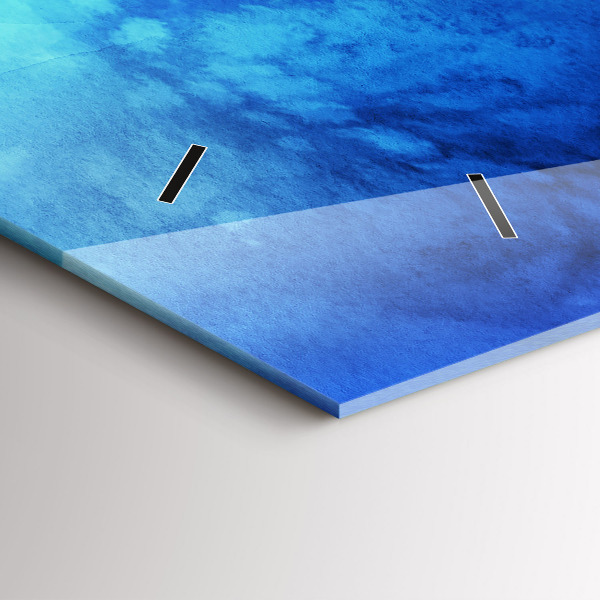 Horizontale Uhr mit motiv Bunte Flecken